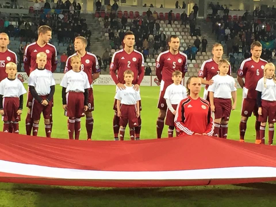 Riga United ball boy Euro 2016 qualifier