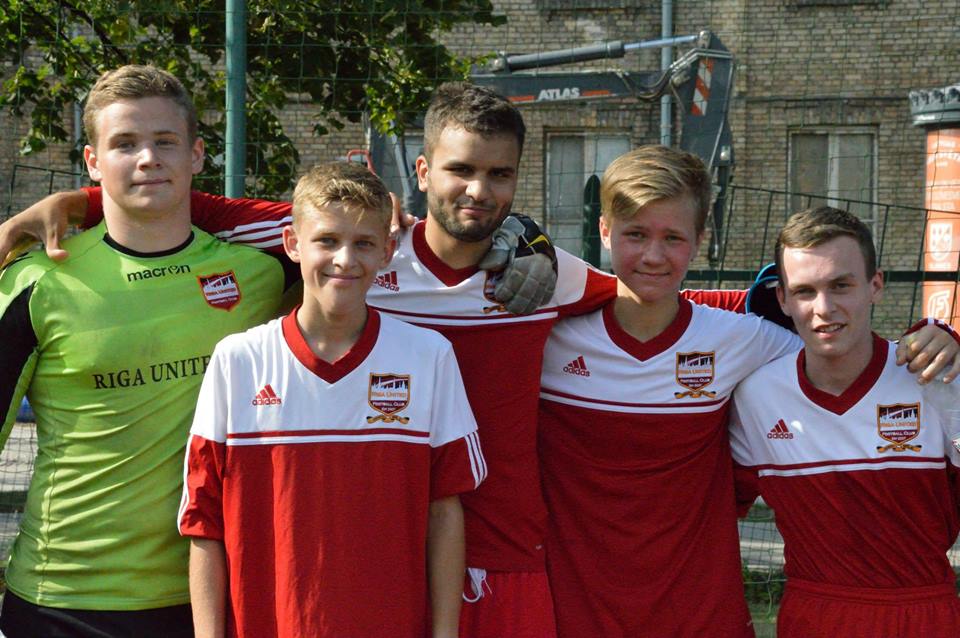 Academy lads play for Riga United men
